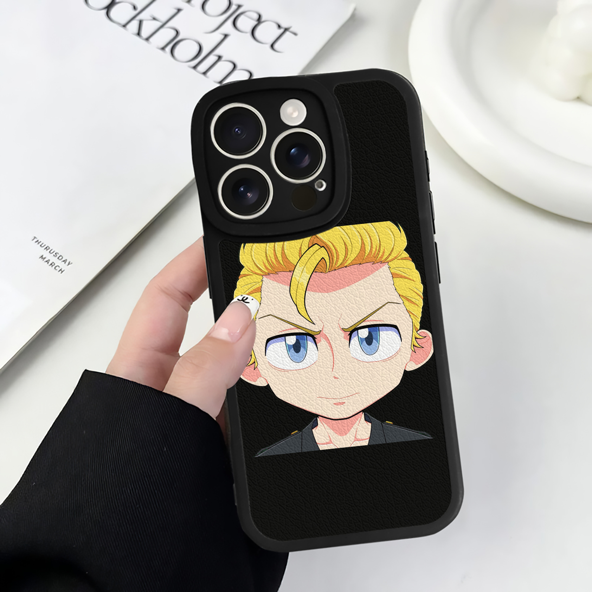 （画像用） 東京リベンジャーズ Tokyo Revengers 【iPhone 16シリーズ対応】シリコンスマホケース（レザー調） 材質：シリコン